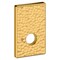 Baldwin Rectangular 5142 Rose Life Satin Brass Rosettes Life Satin Brass 5142.044 - alternate 2
